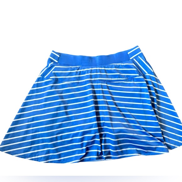 RLX Ralph Lauren baby Blue and White Striped Skort golf tennis sport size M - Picture 4 of 9